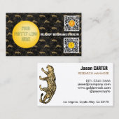 Carte De Visite pantoufle or et noir nous acceptons bitcoin modern (Devant / Derrière)