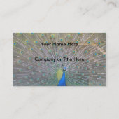 Carte De Visite Paon (Dos)