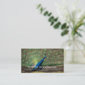 Carte De Visite Paon (Debout devant)