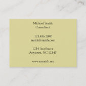 Carte De Visite Paon de William Morris et motif de dragon (Dos)