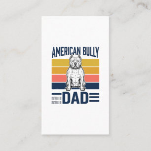 Carte De Visite Papa American Bully Vintage Conception de T-shirt 