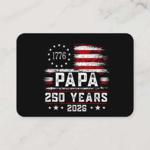 Carte De Visite Papa Homme Drapeau Américain 250 Ans 4 Juillet Gra