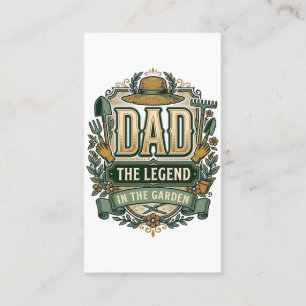 Carte De Visite Papa La légende dans le jardin Conception de jardi