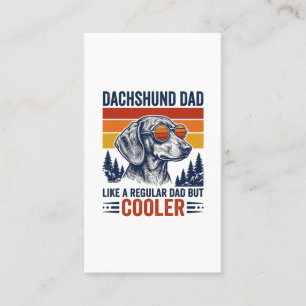 Carte De Visite Papa teckel comme un papa normal mais t-shirt plus