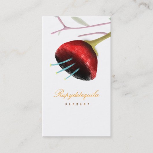 Carte de visite Papaver Poppy (Devant)