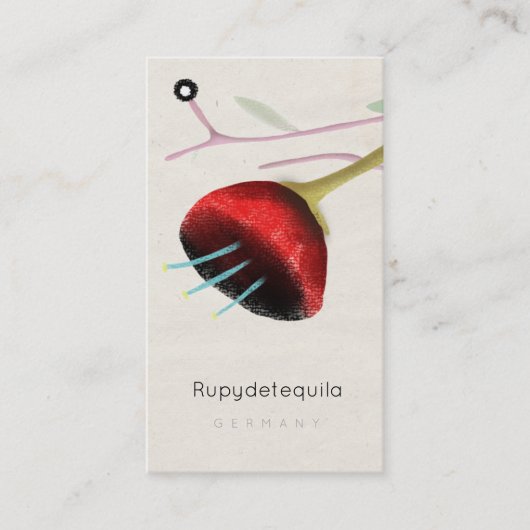 Carte de visite Papaver Poppy (Devant)