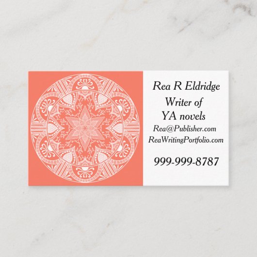 Carte De Visite Papaya Mandala (Devant)