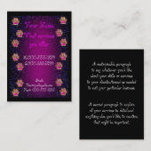 Carte De Visite papaye (Devant / Derrière)