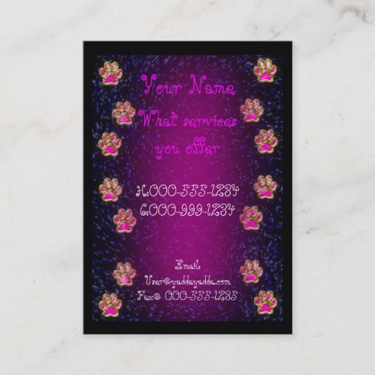 Carte De Visite papaye (Devant)