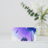 Carte De Visite Paper Coaster (Debout devant)