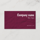 Carte De Visite Paper Creative Studios burgundy QR Business Card (Devant)