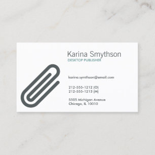 CARTE DE VISITE PAPERCLIP