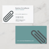 CARTE DE VISITE PAPERCLIP (Devant / Derrière)