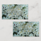 Carte De Visite Paperwhite Narcissus Fleurs blanches délicates (Devant / Derrière)