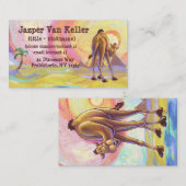 Carte De Visite Papeterie de chameau (Devant / Derrière)