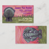 Carte De Visite Papeterie éléphante (Devant / Derrière)