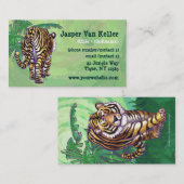 Carte De Visite Papeterie Tiger (Devant / Derrière)