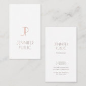 Carte De Visite Papi Monogramme Élégant Moderne Design Luxueux (Devant / Derrière)