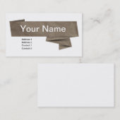 Carte De Visite papier (Devant / Derrière)