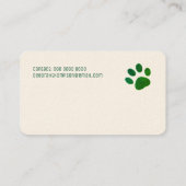 Carte De Visite Papier à crème simple à mâcher (Dos)