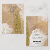 Carte De Visite papier abstrait minimal simple Écran de lecture (Devant / Derrière)