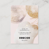 Carte De Visite papier abstrait minimal simple Écran de lecture (Dos)