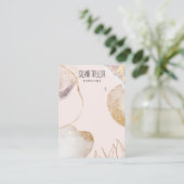 Carte De Visite papier abstrait minimal simple Écran de lecture (Debout devant)