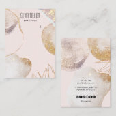 Carte De Visite papier abstrait minimal simple Écran de lecture (Devant / Derrière)