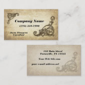 Carte De Visite Papier âgé par remous de cru (Devant / Derrière)