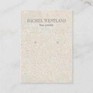 Carte De Visite Papier ancien Bijoux de luxe Écran d'oreille