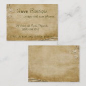 Carte De Visite Papier antique (Devant / Derrière)
