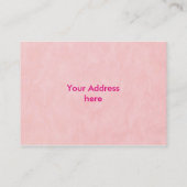 Carte De Visite PAPIER Arrière - plan TEXTURE - rose clair (Dos)