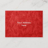Carte De Visite PAPIER Arrière - plan TEXTURE - rouge sale (Dos)