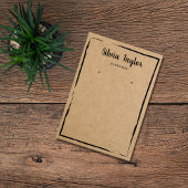 Carte De Visite papier artisanal simple Écran d'oreille ajouter le