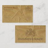 Carte De Visite Papier Brown (Devant / Derrière)