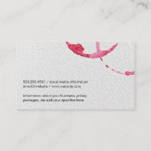 Carte De Visite Papier couleur étain à vin imprimé (Dos)