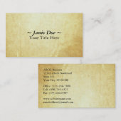 Carte De Visite Papier de document (Devant / Derrière)