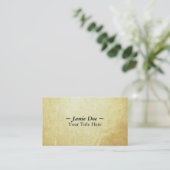 Carte De Visite Papier de document (Debout devant)