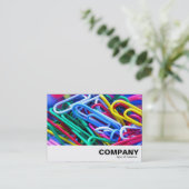 Carte De Visite Papier de projet (Debout devant)