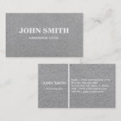 Carte De Visite Papier de sable brun rustique moderne Kraft (Devant / Derrière)