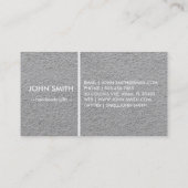 Carte De Visite Papier de sable brun rustique moderne Kraft (Dos)