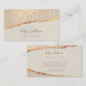 Carte De Visite Papier déchiré Shimmer (Devant / Derrière)