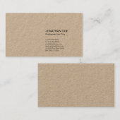 Carte De Visite Papier d'emballage de la meilleure qualité simple (Devant / Derrière)