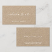 Carte De Visite Papier d'emballage moderne professionnel de (Devant / Derrière)