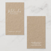 Carte De Visite Papier d'emballage moderne professionnel de (Devant / Derrière)