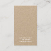 Carte De Visite Papier d'emballage moderne professionnel de (Dos)