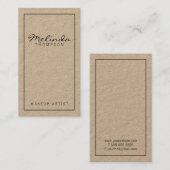 Carte De Visite Papier d'emballage moderne simple professionnel (Devant / Derrière)