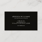 Carte De Visite Papier d'emballage rustique professionnel (Dos)