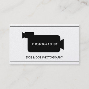 Carte De Visite Papier d'or de photographie de cinéaste de