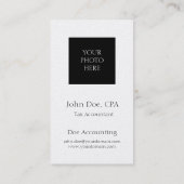 Carte De Visite Papier d'or de tir de tête de comptable d'impôts (Dos)